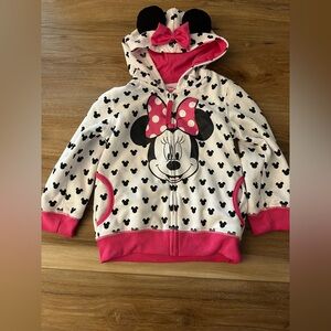 Disney Minnie Mouse Zip Up Hoodie 4T